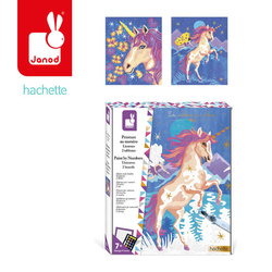 Janod Zestaw kreat. Malowanie po num. Jednorożce