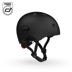 SCOOTANDRIDE Kask S-M dla dzieci 3+ lat Black