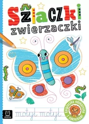 Szlaczki zwierzaczki. Edukacyjna książeczka z naklejkami, +6