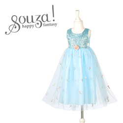 Souza! Sukienka Wizytowa Tiulowa Nicolette Jasnoniebieska dla dziewczynki 5–7 lat