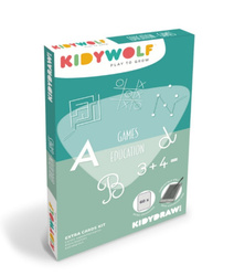 Kidywolf Wkłady uzupełniające do tabletu KIDYDRAW-MINI gry i edukacja 5 lat+ KIDYWOLF REFIL-DRAW-MINI-GAM-EDU