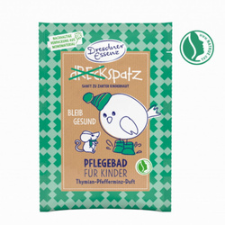 Sól do kąpieli BĄDŹ ZDRÓW - prozdrowotna! – tymianek, mięta, naturalna, dla dzieci, 50g DRESDNER ESSENZ