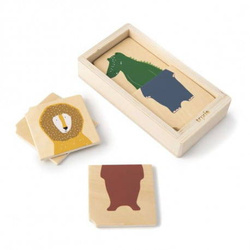 Trixie Animals Drewniane puzzle w pudełku