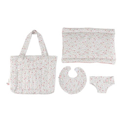 Little Dutch Torba na pieluchy i akcesoria dla lalek Soft Flowers