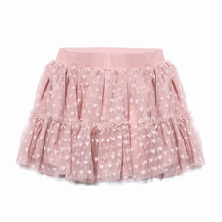 Manufaktura Falbanek spódnica serce we.róż 116/122