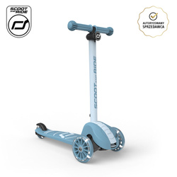 SCOOTANDRIDE Highwaykick 3S Hulajnoga z systemem sterowania 2w1 i kółkami LED składana 3+ Steel