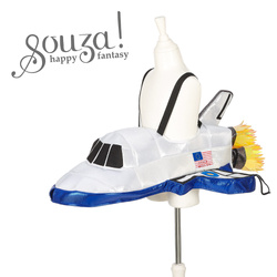 Souza! Kostium Rakieta Ride-on dla dzieci 5–7 lat – srebrno-niebieski, uzupełnienie kombinezonu astronauty