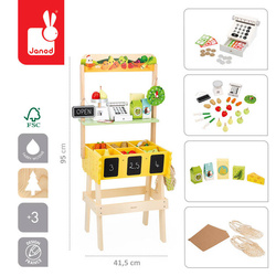 Janod Duży sklep warzywniak Farma +3